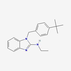N-{1-[4-(tert-butyl)benzyl]-1H-1,3-benzimidazol-2-yl}-N-ethylamine - 866131-99-9
