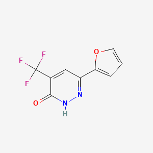 6-(2-Furyl)-3-hydroxy-4-(trifluoromethyl)pyridazine - 866474-40-0