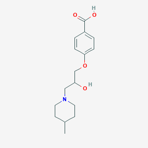4-[2-Hydroxy-3-(4-methyl-piperidin-1-yl)-propoxy]-benzoic acid - 878620-24-7