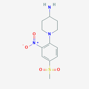 N-[4-(Methylsulfonyl)-2-nitrophenyl]-piperidin-4-amine - 883500-35-4