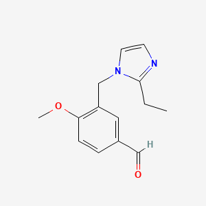 3-(2-Ethyl-imidazol-1-ylmethyl)-4-methoxy-benzaldehyde - 883539-41-1