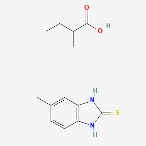 2-Methylbutanoic acid compound with 6-methyl-1H-benzimidazole-2-thiol (1:1) - 884242-13-1