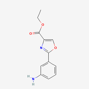 2-(3-Amino-phenyl)-oxazole-4-carboxylic acid ethyl ester - 885274-73-7