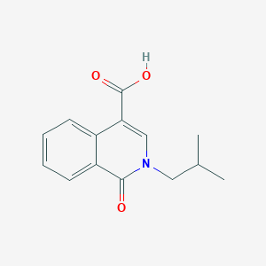 2-(2-Methylpropyl)-1-oxo-1,2-dihydroisoquinoline-4-carboxylic acid - 896630-65-2