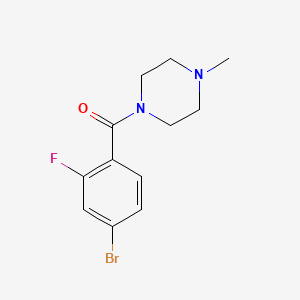 (4-bromo-2-fluorophenyl)(4-methylpiperazin-1-yl)methanone - 924642-60-4
