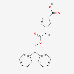 4-((((9H-Fluoren-9-yl)methoxy)carbonyl)amino)cyclopent-2-ene-1-carboxylic acid - 929976-63-6