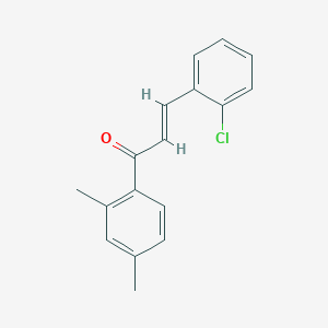 3-(2-Chlorophenyl)-1-(2,4-dimethylphenyl)prop-2-en-1-one - 942282-99-7