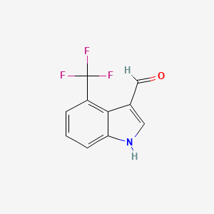 4-(trifluoromethyl)-1H-indole-3-carbaldehyde - 959236-12-5