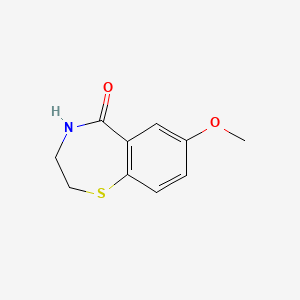 7-Methoxy-3,4-dihydrobenzo[f][1,4]thiazepin-5(2H)-one - 145903-32-8