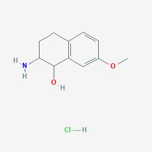 2-Amino-7-methoxy-1,2,3,4-tetrahydro-naphthalen-1-ol hydrochloride - 91247-12-0