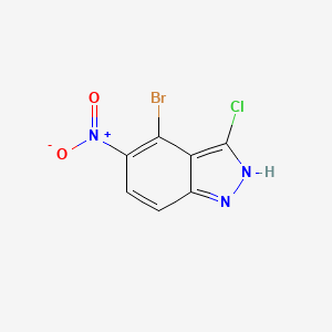 4-Bromo-3-chloro-5-nitro-1H-indazole - 1000344-02-4