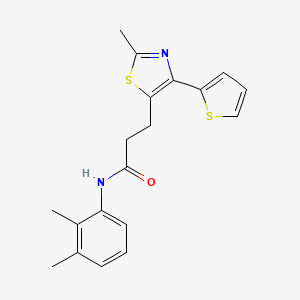 N-(2,3-dimethylphenyl)-3-(2-methyl-4-(thiophen-2-yl)thiazol-5-yl)propanamide - 1017663-23-8