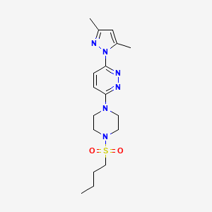 3-(4-(butylsulfonyl)piperazin-1-yl)-6-(3,5-dimethyl-1H-pyrazol-1-yl)pyridazine - 1019105-08-8