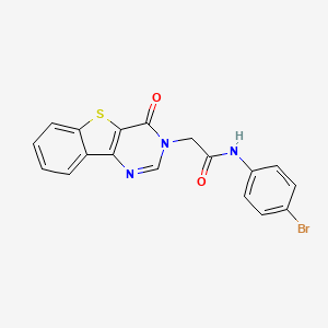 N-(4-bromophenyl)-2-(4-oxo[1]benzothieno[3,2-d]pyrimidin-3(4H)-yl)acetamide - 1021231-06-0