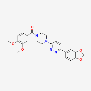 3-(2H-1,3-benzodioxol-5-yl)-6-[4-(3,4-dimethoxybenzoyl)piperazin-1-yl]pyridazine - 1040640-32-1