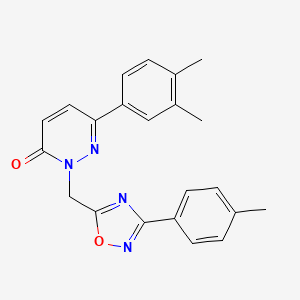 6-(3,4-dimethylphenyl)-2-{[3-(4-methylphenyl)-1,2,4-oxadiazol-5-yl]methyl}-2,3-dihydropyridazin-3-one - 1040644-26-5
