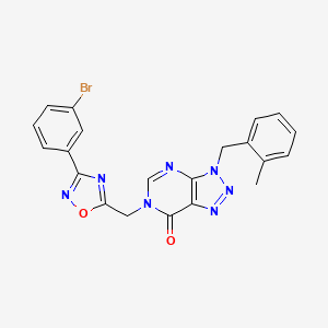 6-{[3-(3-bromophenyl)-1,2,4-oxadiazol-5-yl]methyl}-3-(2-methylbenzyl)-3,6-dihydro-7H-[1,2,3]triazolo[4,5-d]pyrimidin-7-one - 1040655-63-7