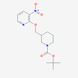 3-(3-Nitro-pyridin-2-yloxymethyl)-piperidine-1-carboxylic acid tert-butyl ester - 1065484-08-3