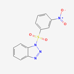 1-((3-nitrophenyl)sulfonyl)-1H-benzo[d][1,2,3]triazole - 1091-86-7