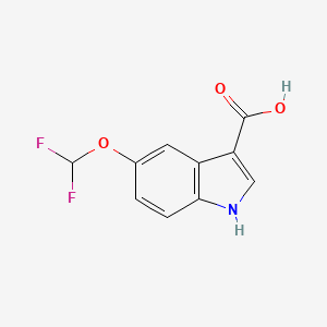 5-(difluoromethoxy)-1H-indole-3-carboxylic acid - 1135935-39-5