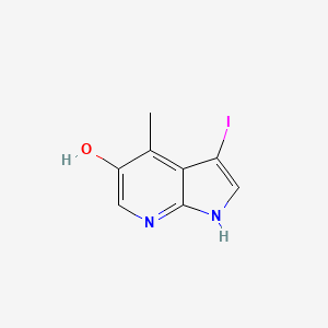 3-iodo-4-methyl-1H-pyrrolo[2,3-b]pyridin-5-ol - 1190322-67-8