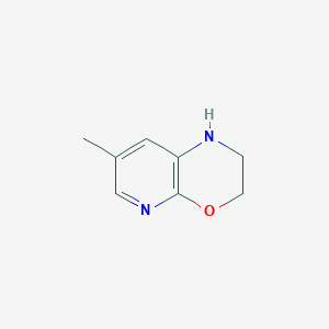 7-methyl-1H,2H,3H-pyrido[2,3-b][1,4]oxazine - 1198154-55-0