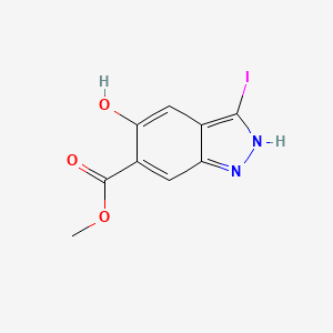 1H-Indazole-6-carboxylic acid, 5-hydroxy-3-iodo-, methyl ester - 1227266-92-3