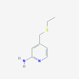 4-[(Ethylsulfanyl)methyl]pyridin-2-amine - 1247197-32-5