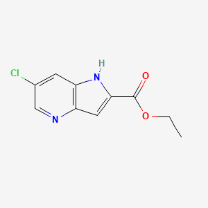 6-Chloro-4-azaindole-2-carboxylic acid ethyl ester - 1260386-97-7