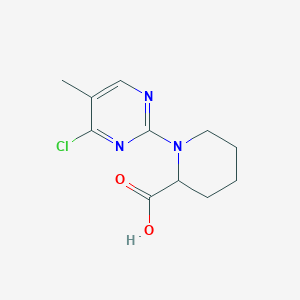 1-(4-Chloro-5-methylpyrimidin-2-yl)piperidine-2-carboxylic acid - 1261229-87-1
