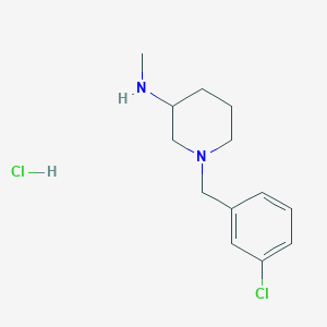 [1-(3-Chloro-benzyl)-piperidin-3-yl]-methyl-amine hydrochloride - 1261231-75-7