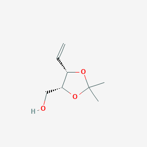 (4R,5S)-(2,2-Dimethyl-5-vinyl-1,3-dioxolan-4-YL)methan-1-OL - 127758-25-2
