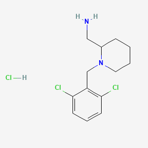 (1-(2,6-Dichlorobenzyl)piperidin-2-yl)methanamine hydrochloride - 1289387-77-4