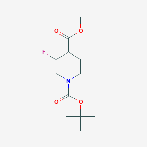 1-Tert-butyl 4-methyl 3-fluoropiperidine-1,4-dicarboxylate - 1303974-48-2
