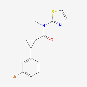 Cyclopropanecarboxamide, 2-(3-bromophenyl)-N-methyl-N-2-thiazolyl- - 1311870-36-6