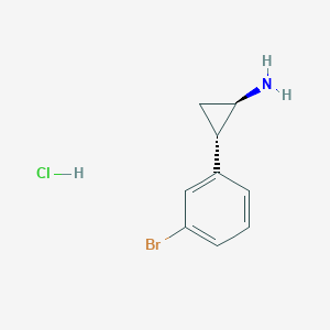 trans-2-(3-Bromophenyl)cyclopropan-1-amine hydrochloride - 1314324-03-2
