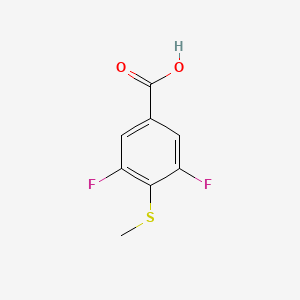3,5-Diflluoro-4-(methylsulfanyl)benzoic acid - 1342067-97-3