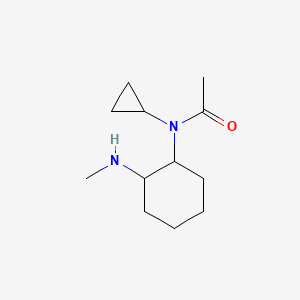 N-Cyclopropyl-N-(2-methylamino-cyclohexyl)-acetamide - 1353943-72-2