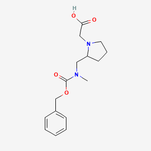 {2-[(Benzyloxycarbonyl-methyl-amino)-methyl]-pyrrolidin-1-yl}-acetic acid - 1353954-38-7