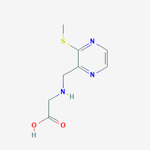 [(3-Methylsulfanyl-pyrazin-2-ylmethyl)-amino]-acetic acid - 1353956-60-1