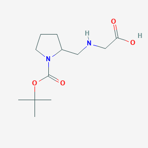 2-[(Carboxymethyl-amino)-methyl]-pyrrolidine-1-carboxylic acid tert-butyl ester - 1353959-69-9