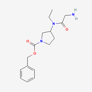 3-[(2-Amino-acetyl)-ethyl-amino]-pyrrolidine-1-carboxylic acid benzyl ester - 1353960-70-9