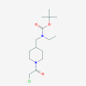 [1-(2-Chloro-acetyl)-piperidin-4-ylmethyl]-ethyl-carbamic acid tert-butyl ester - 1353966-87-6