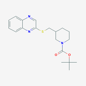 3-(Quinoxalin-2-ylsulfanylmethyl)-piperidine-1-carboxylic acid tert-butyl ester - 1353972-61-8
