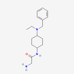 2-Amino-N-[4-(benzyl-ethyl-amino)-cyclohexyl]-acetamide - 1353975-80-0