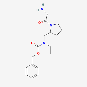 [1-(2-Amino-acetyl)-pyrrolidin-2-ylmethyl]-ethyl-carbamic acid benzyl ester - 1353986-09-0