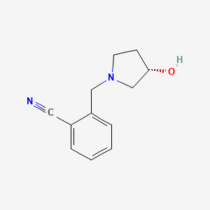 (S)-2-((3-Hydroxypyrrolidin-1-yl)methyl)benzonitrile - 1354011-06-5