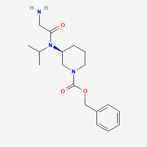 (S)-3-[(2-Amino-acetyl)-isopropyl-amino]-piperidine-1-carboxylic acid benzyl ester - 1354011-08-7