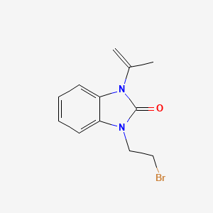 1,3-Dihydro-1-(2-bromoethyl)-3-isopropenyl-2h-benzimidazol-2-one - 136081-17-9