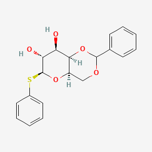 (4Ar,6S,7R,8R,8aR)-2-phenyl-6-phenylsulfanyl-4,4a,6,7,8,8a-hexahydropyrano[3,2-d][1,3]dioxine-7,8-diol - 138922-03-9